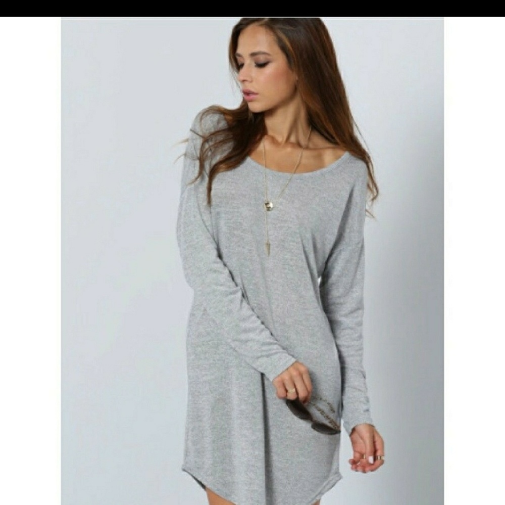 Alice and Olivia Gray Dress